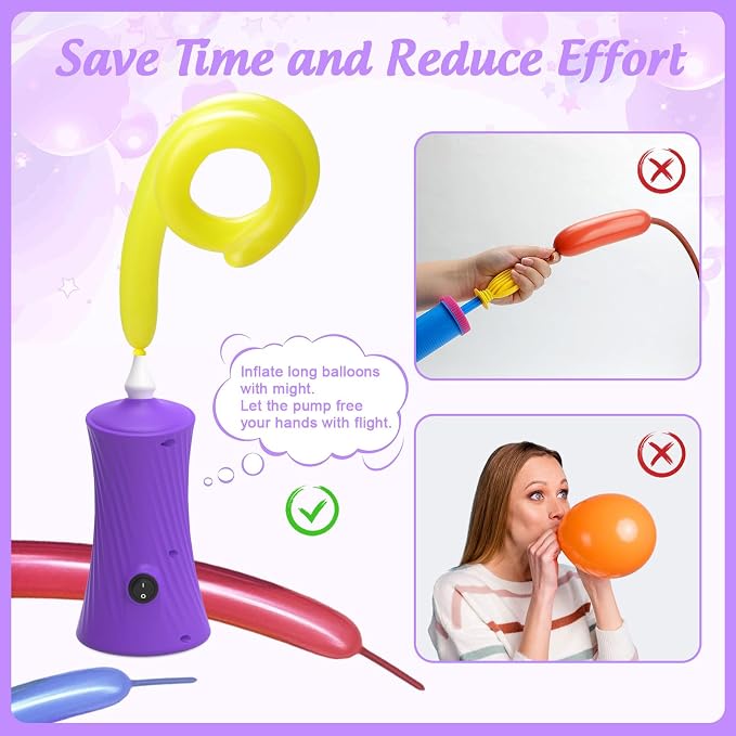 Balloon Pump Electric Air Pump for Long Balloon Inflator Blower Machine for - Image 4