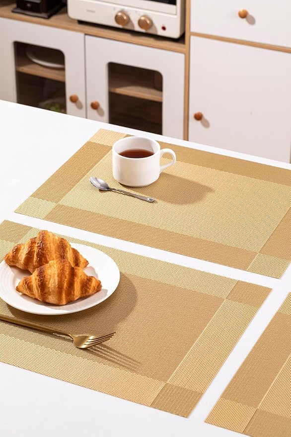LEXMORE PlaceMats Set of 12 Vinyl/Plastic Woven Place Mats - Image 6