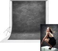 UrcTepics 6x8ft Dark Grey Abstract Textured Backdrop. Personal Headshot by UrcTepics