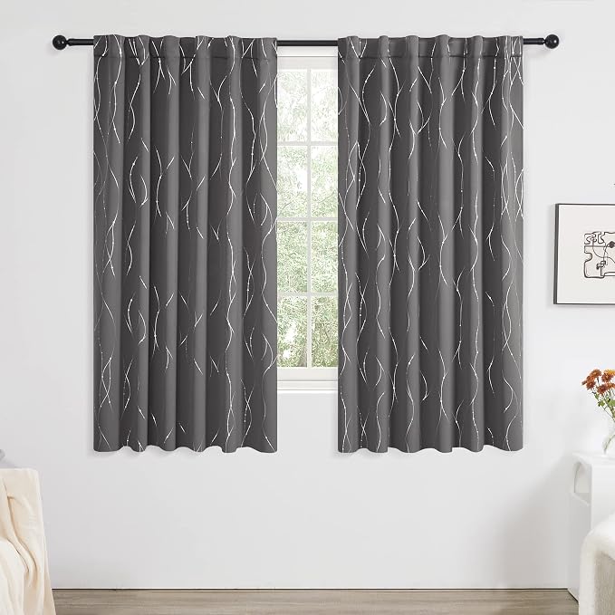 Deconovo Blackout Back Tab Curtains - Image 2
