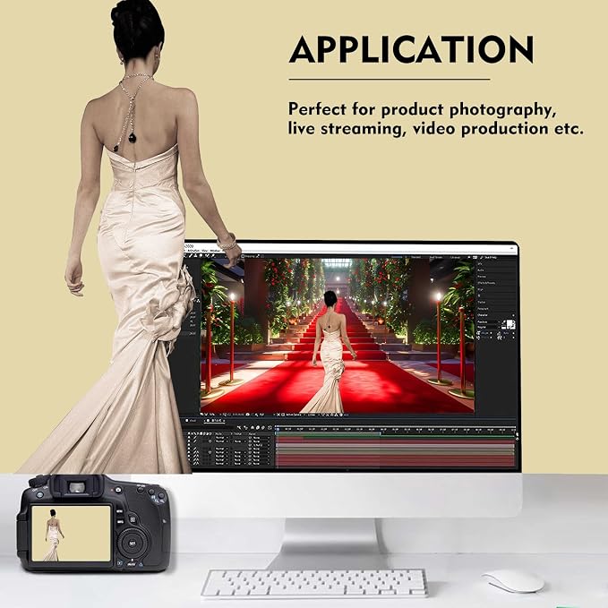Tan Photography Backdrop for Photoshoot, Fabric 6x9ft | Versatile Studio Photo - Image 3