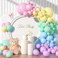 135pcs Pastel Balloons Different Sizes 18" 12" 10" 5" Macaron Latex Balloon by YISHEBAPA