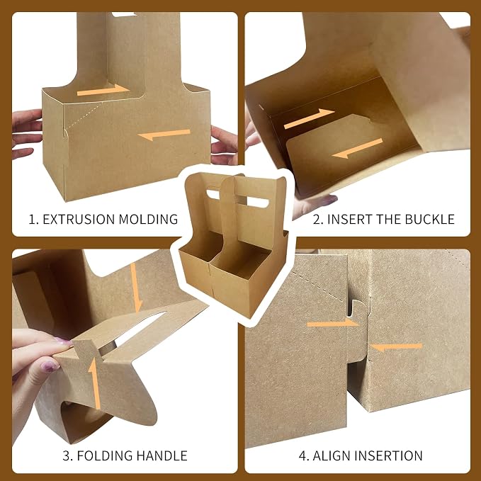 50 Pcs Coffee Drink Carrier - Image 4