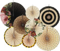 Party Hanging Paper Fans Decoration Set by zilue