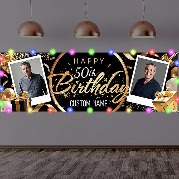 Dicodes Personalized Happy Birthday Banner by Dicodes
