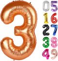 Orange Number 3 Balloon 40 Inch, 3rd Birthday Party Decorations Men Women | by IWERP