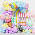 Pastel Balloon Arch Garland Kit, Candy Ice Cream Foil Balloons by Adeyoo