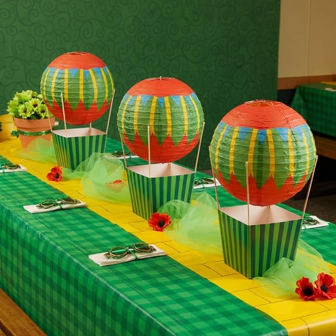 Leinuosen 6 Set Wizard Party Decoration Hot Air Balloon Table Centerpieces Decor - Image 4