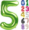 5 Balloon - Light Green Birthday Number Balloons, 40 Inch Party Decorations | by ALPHADELTAPI