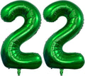Dark Green 22 Number Balloons, 40 Inch Giant Number 22 Balloons Foil Mylar by Lovoir