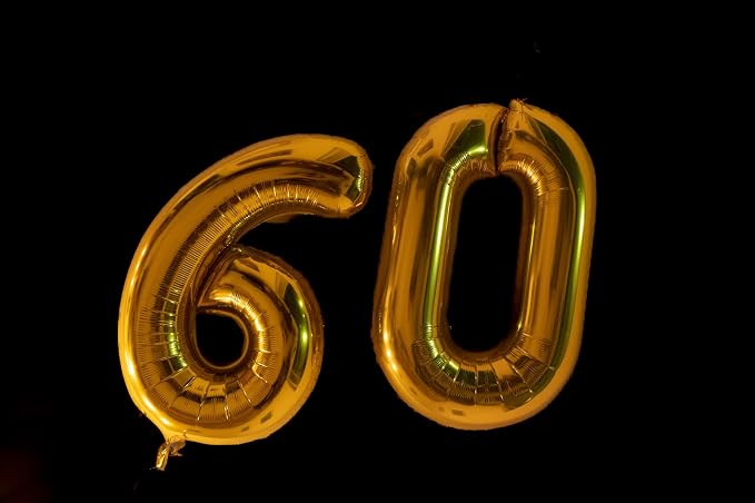 20 Pcs Gold 16" Number Balloons 2 Sets 0-9 Foil Balloon Numbers Décor | Glossy - Image 7