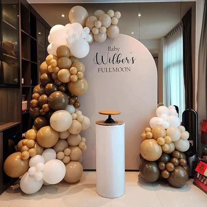 Brown Balloons, 12 Inch 50 Pcs Thick Neutral Western Cowboy Latex Balloon | - Image 8