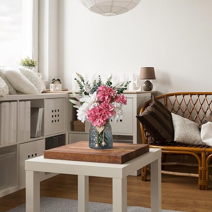 Leftover Faux Flowers in Vase, Artificial Flowers in Vase, Table Centerpieces - Image 7