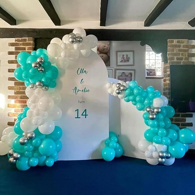 Teal and Silver Balloons - Image 5