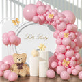 Pink Balloons 135pcs Different Sizes 18 12 10 5 Inch Pink Balloon Arch Kit by YISHEBAPA