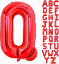 Red Letter Q Balloons, Q Balloon 40 Inch Q Balloons Letter by BBPOOL