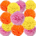 We Moment Pink Orange Yellow Paper Pom Poms by We+Moment