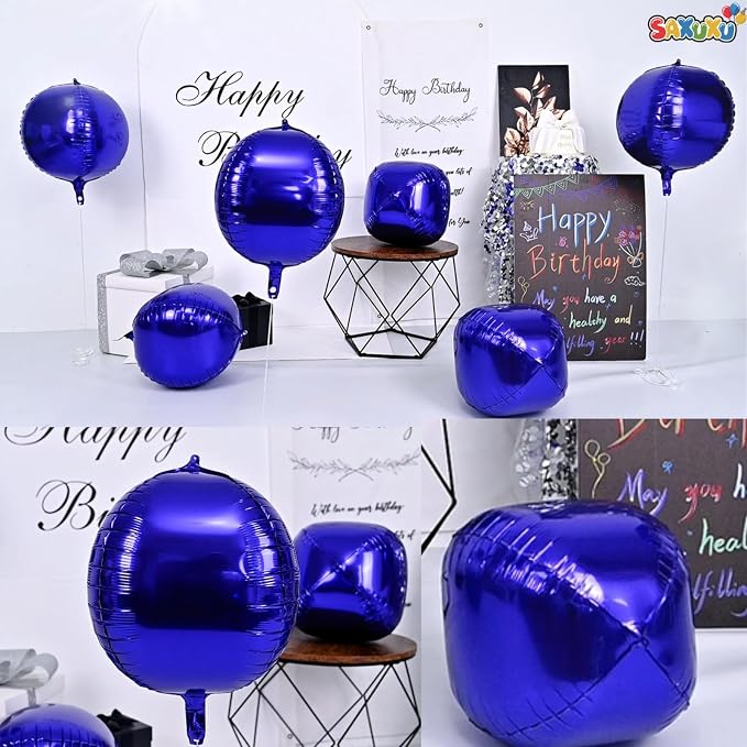 22 Inch Purple Foil Balloons, Big Round Foil Balloon - Image 8