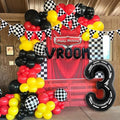 134pcs Balloons Race Car Party Supplies by Deapeick