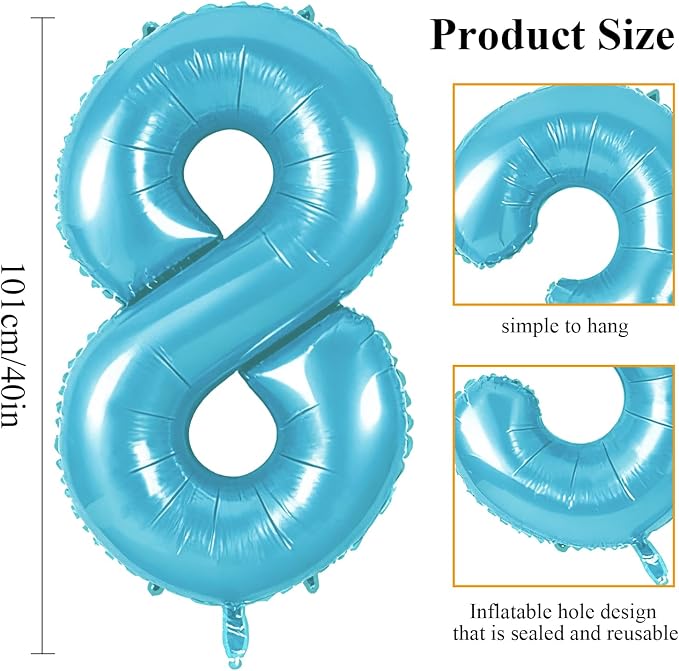 Number 28 Balloons for 28th Birthday Party Decorations, 0-100 Large No.28 - Image 2