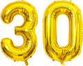 Gold Number Balloons Birthday Balloons by United-UnicornsParty