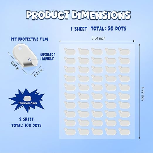 100Pcs Double Sided Sticky Tack - Image 2