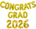 TONIFUL Graduation Balloons 16 Inch Gold Congrats Grad Balloons 16 Inch Gold by TONIFUL