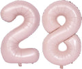 40 In Matte Pink Number Balloons Helium Foil Mylar Balloon Party Digital 28 | by Exquisitehighqualitypartydecorationstomeetyoureveryneed%EF%BC%81