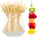 FATLODA 300PCS Cocktail Picks, Wooden Garnish Sticks, Charcuterie Boards by FATLODA