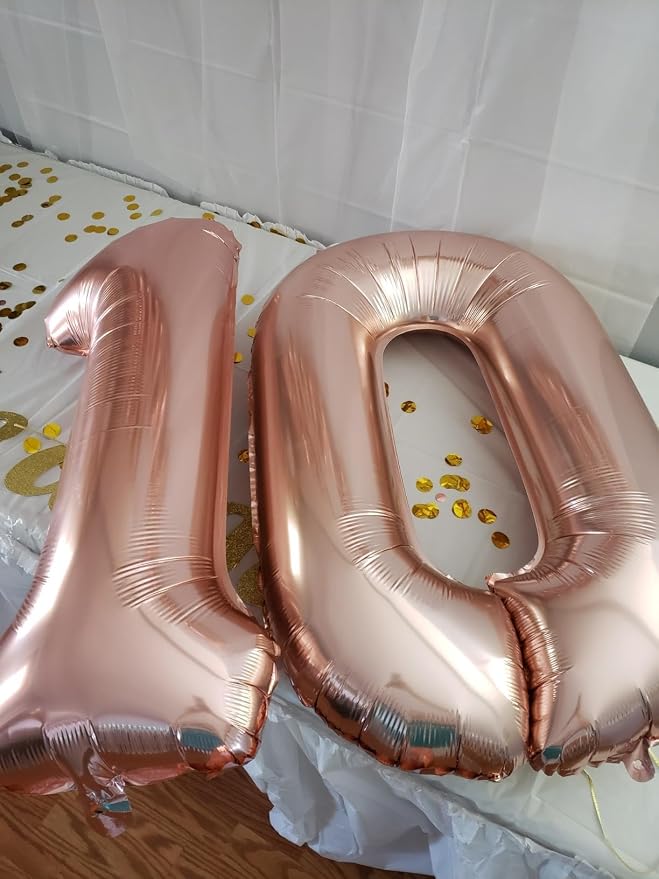 0 Balloon 40 inch Pearl Pink Number Balloons - Image 4