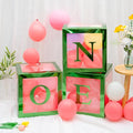Green One Boxes for 1st Birthday, One Balloon Box by HUAXI
