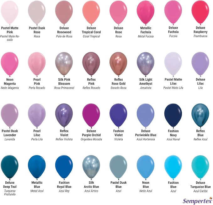 Sempertex Round Metallic Blue Balloons, 11 Inch, Graduation, Baby Shower - Image 6
