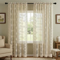 Kotile Extra Long Beige Sheer Curtains by Kotile+Curtains