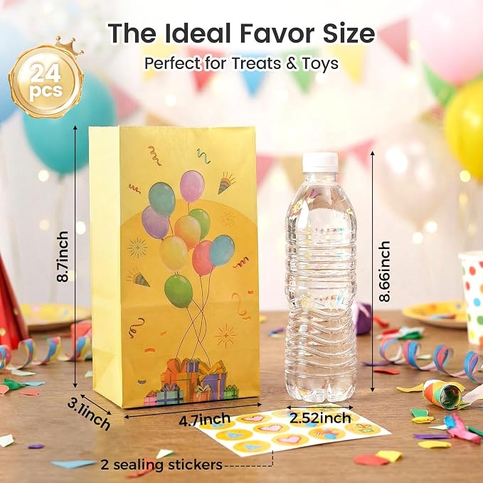 LovesTown 24 Pack Birthday Party Favor Bags - Image 2