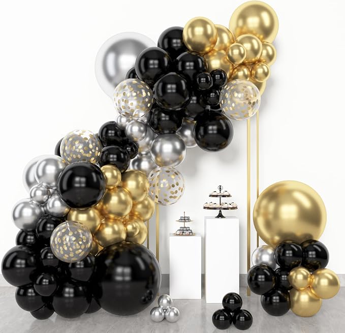Amandir 153pcs Black and Gold Balloons Arch Garland Kit Different Sizes | 18 12 - Image 5