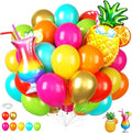 Tropical Balloons, 12 Inch Colorful Hawaiian Balloons by FunHot