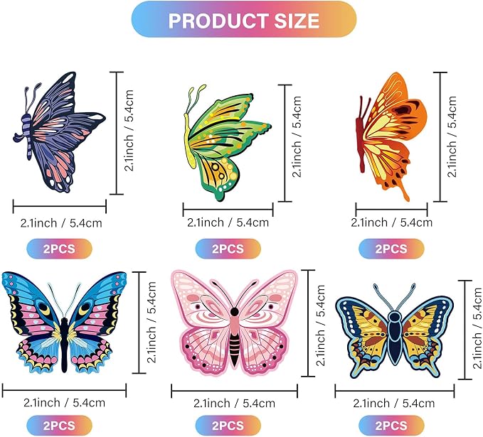 36 Pcs Summer Butterfly Party Decoration Hanging Ceiling Swirl Streamer Large - Image 2