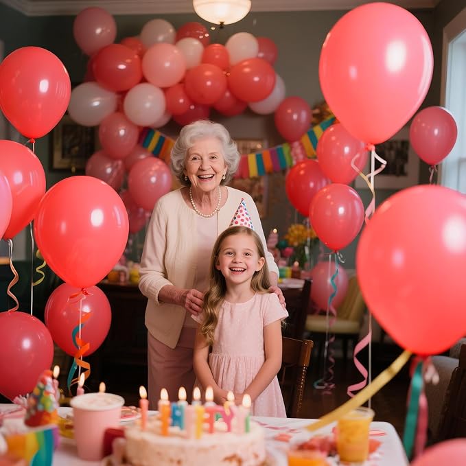 110pcs Pastel Red Balloon 12 Inch, Pastel Red Latex Balloons - Image 6