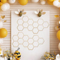 Silipull 2 Pcs 22 x 12 Inch Large Wood Honeycomb Decoration Honeycomb Wall by Silipull