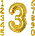 Gold Number 3 Balloon 40 Inch, Shiny Gold Foil by Unknown