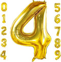 Number 4 Balloons for 4th Birthday Party Decorations, 0-100 Large No.4 Balloons by Joycard