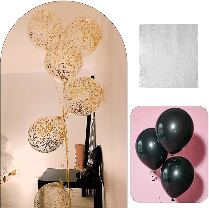 Balloon Storage Bags Reusable Plastic Large Capacity 5pcs Balloon Carrying Bags - Image 4