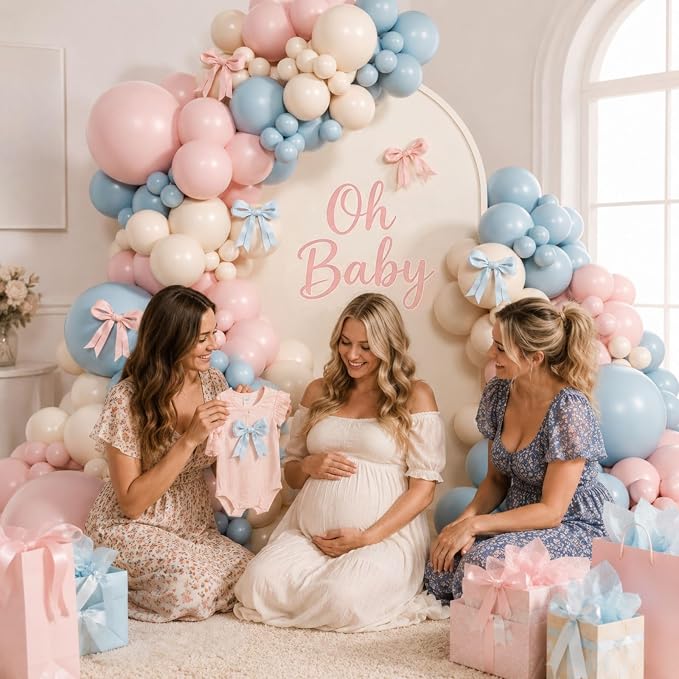 155pcs Gender Reveal Balloon Arch - Image 6