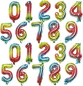 20 Pieces Foil Mylar Number Balloons 0 to 9 Set by YPSelected