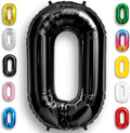 Black Number Balloon 0 Mylar Foil Balloons 16 inch by Unknown
