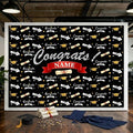 Custom Graduation Backdrop, 2026 Personalized Congrats Grad Photography by Acoweno