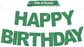 BEISHIDA Pre-Strung Glitter Green Happy Birthday Banner Party Sign Decor | NO by Beishida