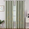 Sage Green Blackout Curtains 102 Inches Long by ESTELARTEXTILER