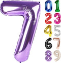 7 Balloon - Purple Birthday Number Balloons, 40 Inch Decorations Men Women | by ALPHADELTAPI
