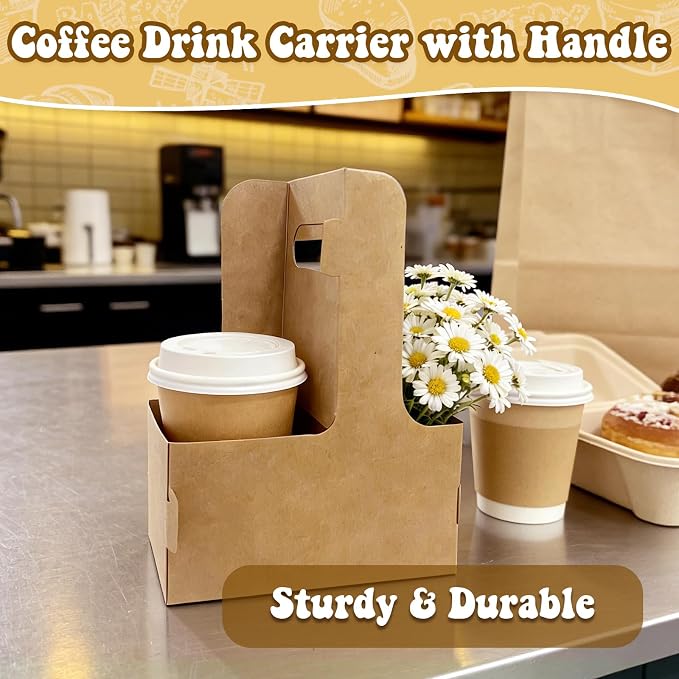 20 Pcs Coffee Drink Carrier - Image 5